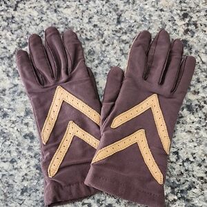 Isotoner Warm-ups by Aris Brown & Tan Gloves